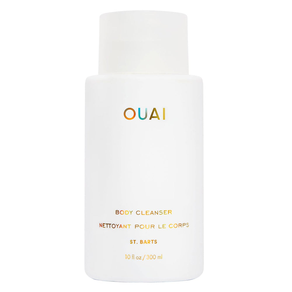 OUAI Body Cleanser St. Barts, botella frontal, experiencia spa en casa