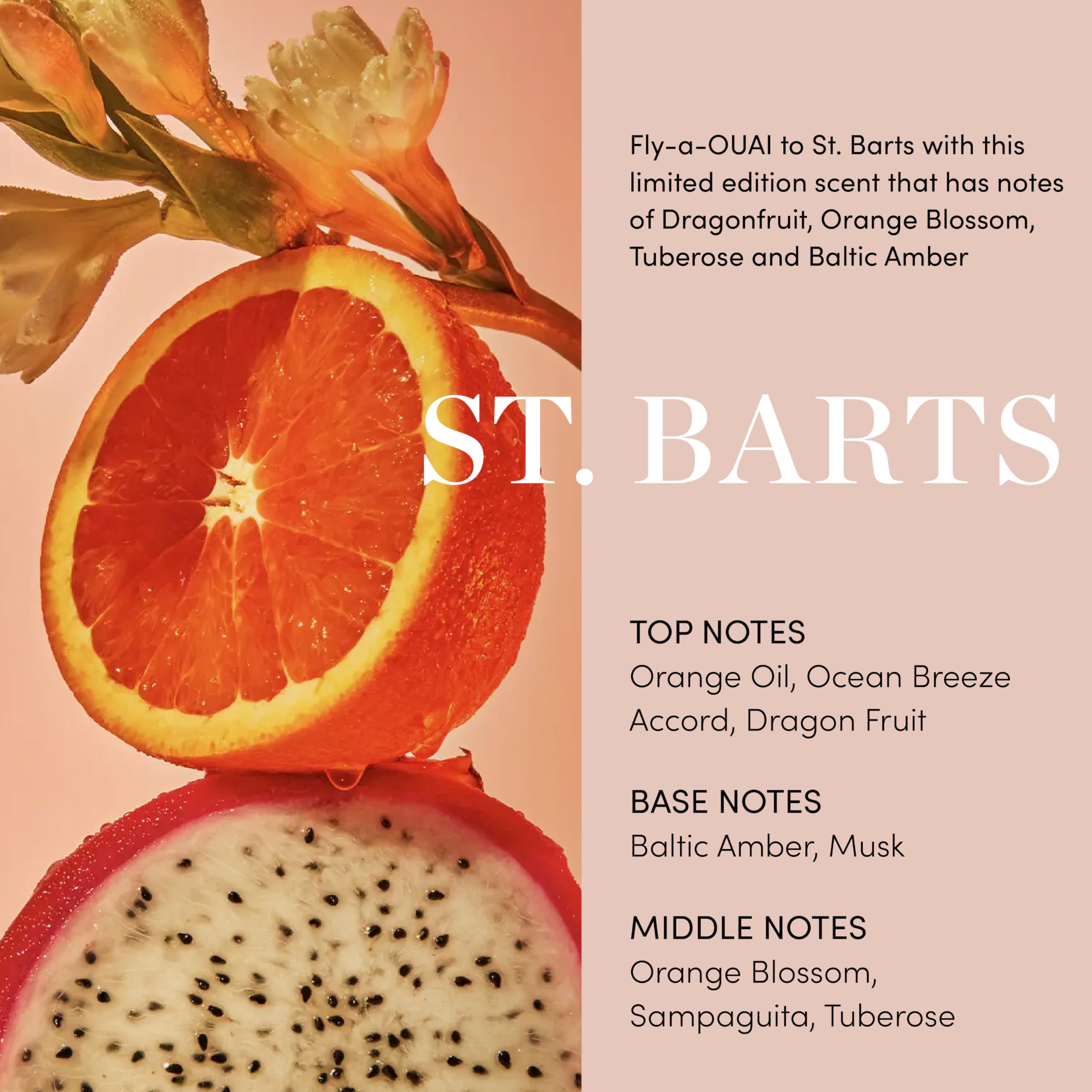 OUAI Body Cleanser St. Barts, ingredientes naturales y aroma floral