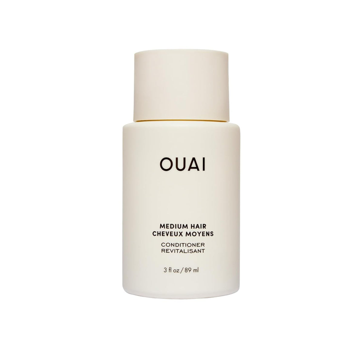 OUAI acondicionador medio de viaje, hidratación ligera para cabello