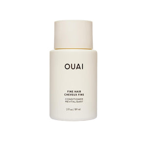 OUAI Condicionador pelo fino tamaño viaje envase compacto para viajar