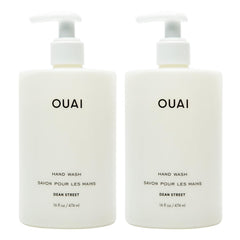 OUAI Jabón para manos Dean Street, botella 16oz, limpieza suave con exfoliación ligera
