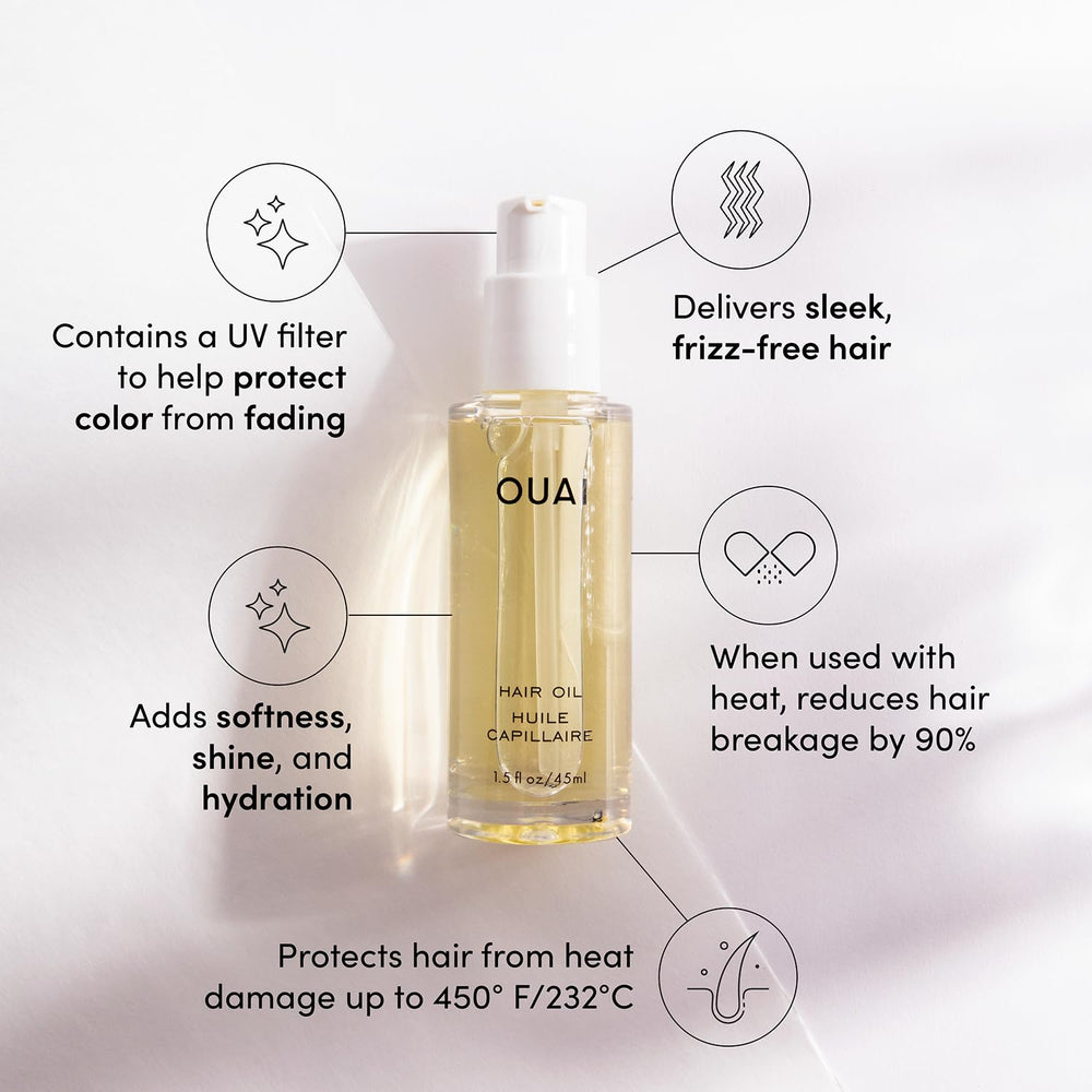 OUAI protector de calor para peinados sin frizz.