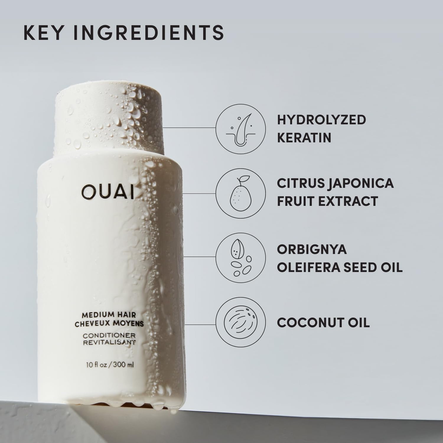 OUAI rutina de cuidado capilar diaria para cabello saludable