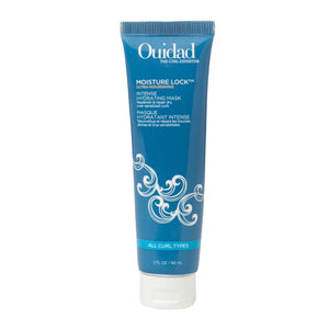 Ouidad Moisture Lock envase de dos onzas para hidratación intensa de rizos.