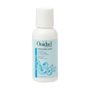 Ouidad Moisture Lock Leave-In: primer plano del bote para rizos hidratados y definidos.