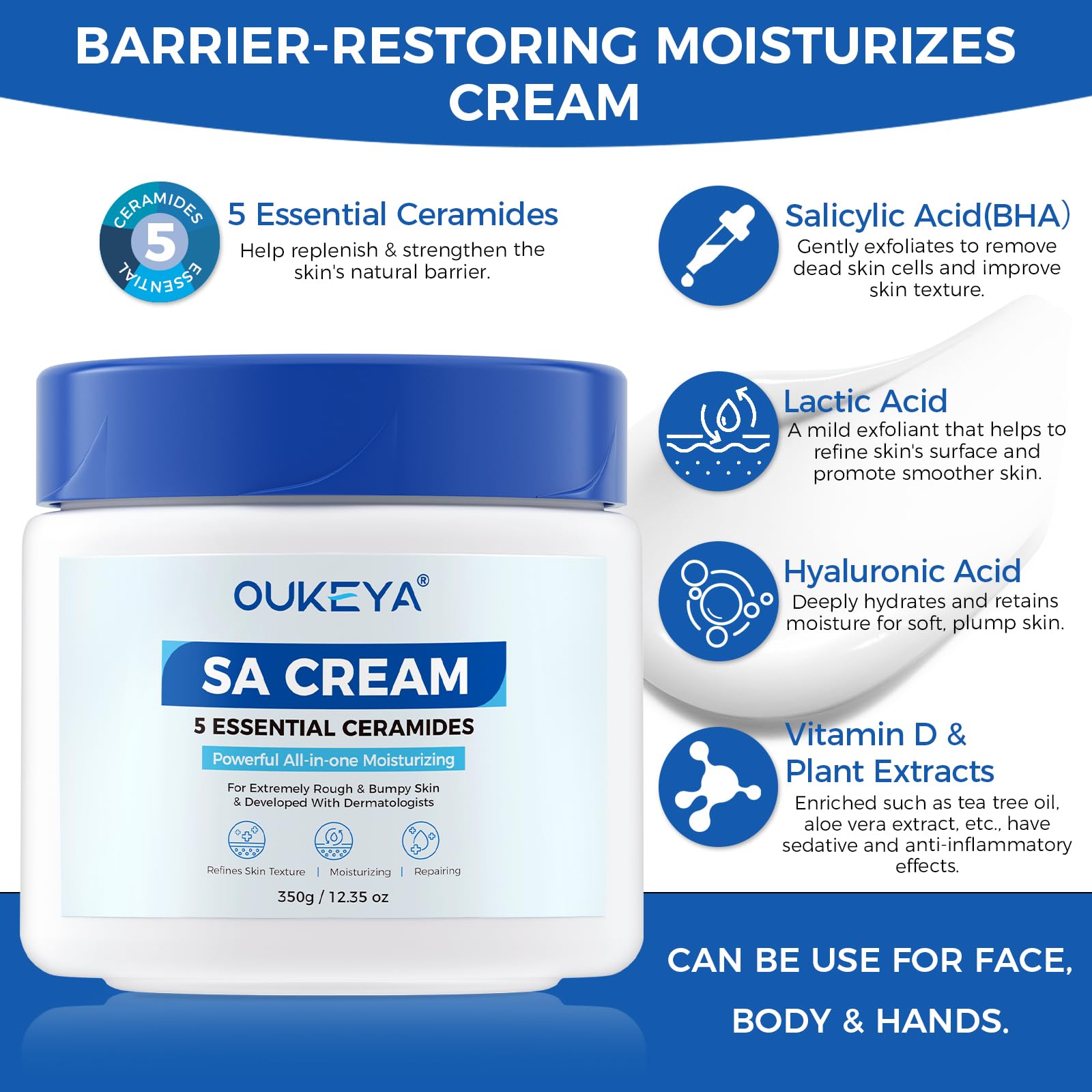 OUKEYA SA absorcion rapida, crema no grasa