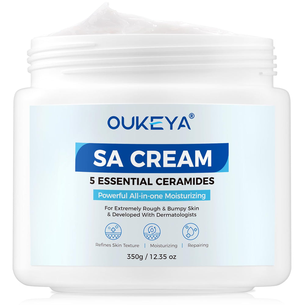 OUKEYA SA crema cuerpo, envase visible para piel seca y áspera
