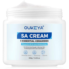 OUKEYA SA crema cuerpo, envase visible para piel seca y áspera