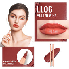 Delineador labial Oulac textura cremosa para aplicación suave