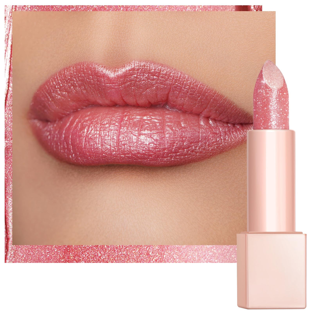Oulac labial rosado-hidratante, textura suave y hidratación profunda para los labios