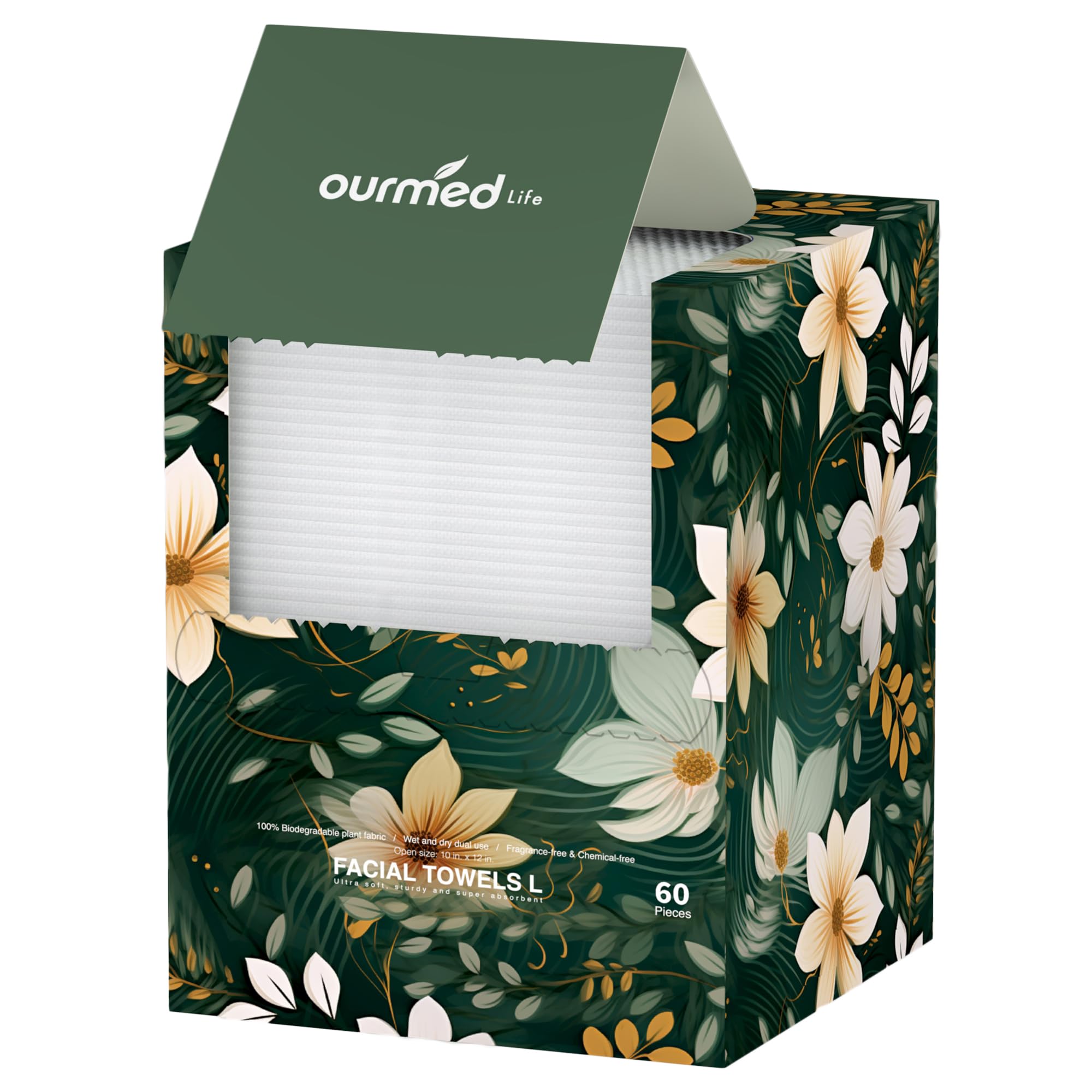 Ourmed Life: toallas faciales con perforaciones para desmaquillado preciso.
