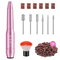 OVX lima eléctrica portátil para manicura y pedicura, uso cómodo en casa.