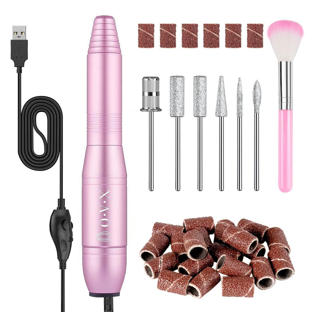 OVX taladro de uñas portátil para manicura y pedicura en casa.
