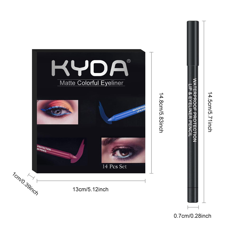 Kit compacto Ownest 14 colores, ideal para viaje y bolso