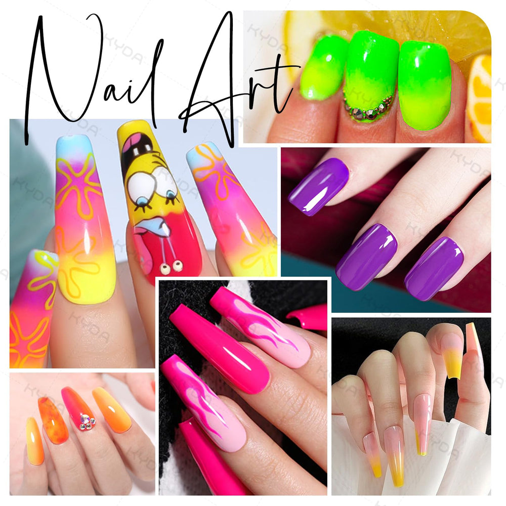 Ownest polvo pigmento para uñas fluorescente, ideal para degradados vibrantes.