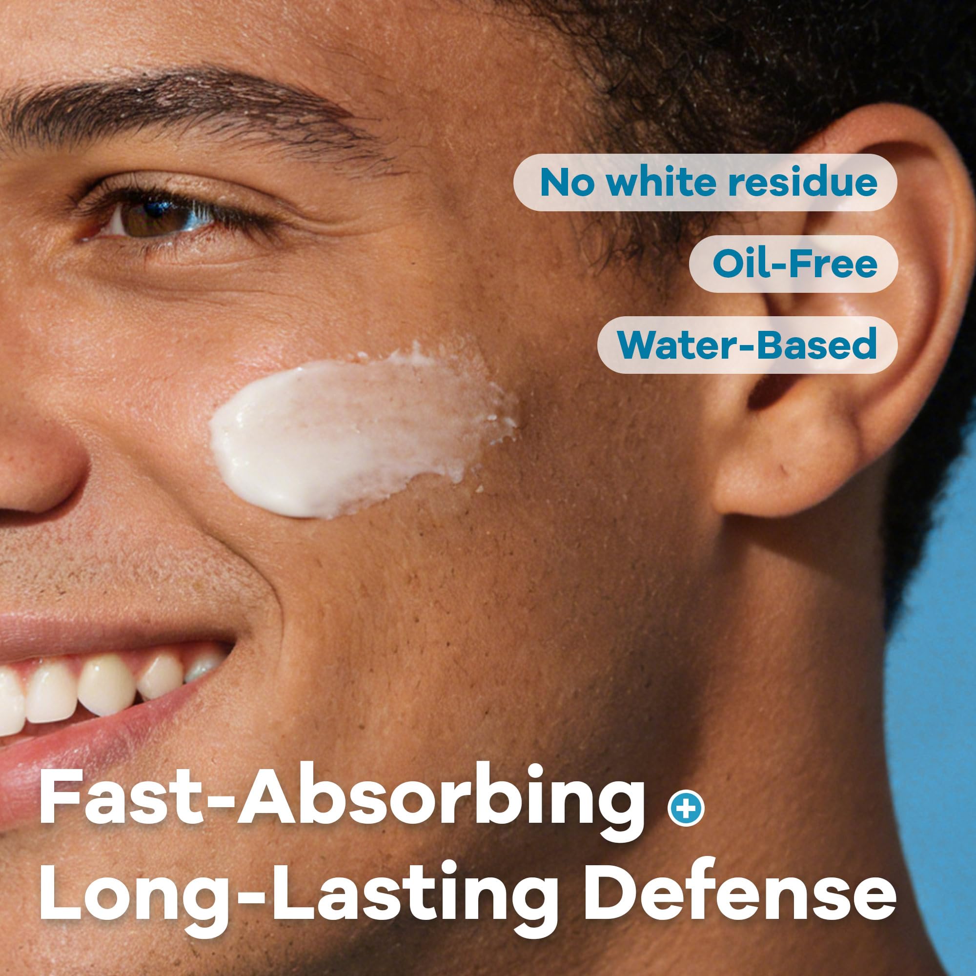 Oxbraver 6 en 1 protege contra UVA/UVB con SPF40 sin residuo blanco.