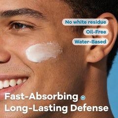 Oxbraver 6 en 1 protege contra UVA/UVB con SPF40 sin residuo blanco.