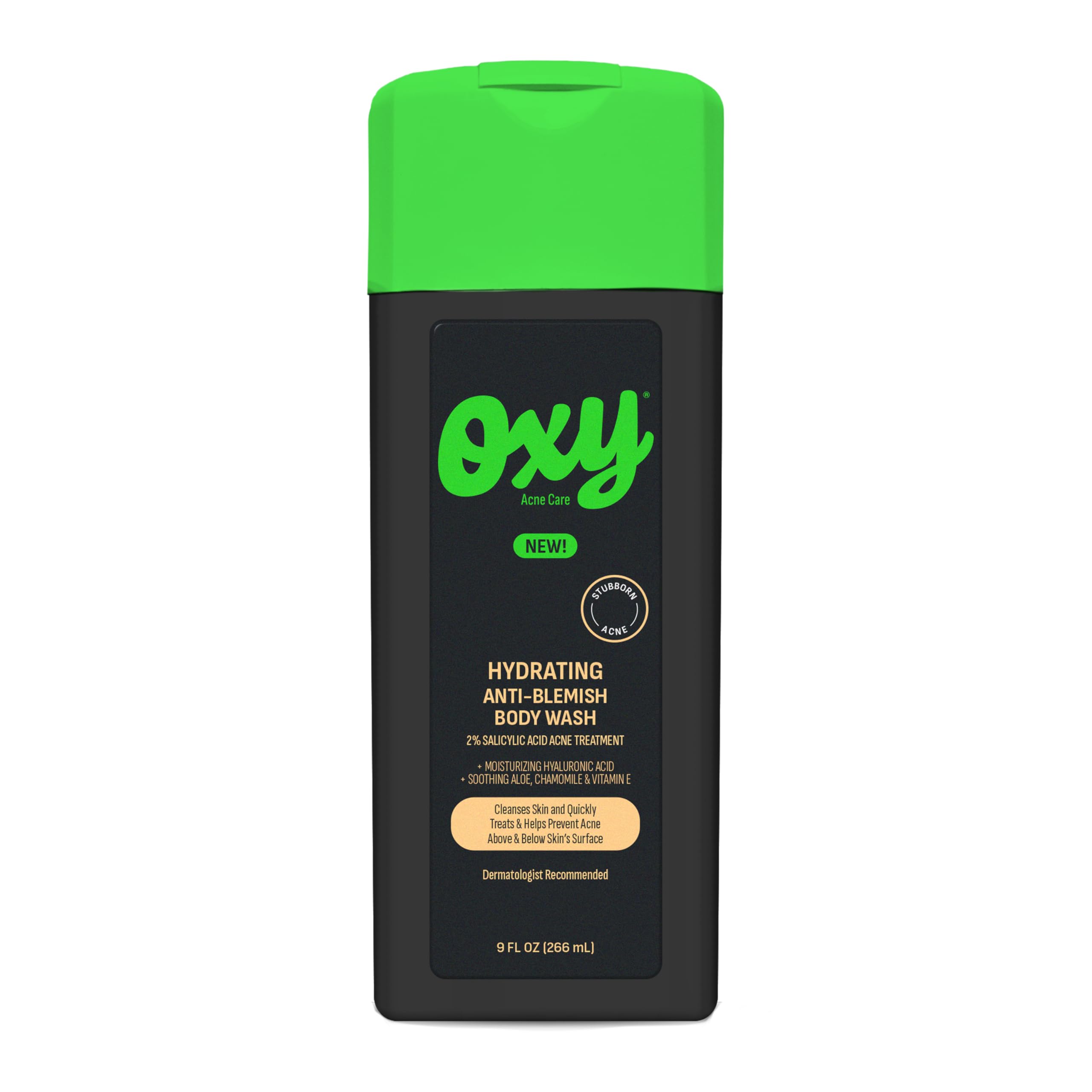 Oxy limpiador cuerpo acne, limpia la piel y ayuda a prevenir brotes.