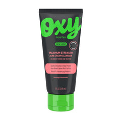Oxy limpiador facial de máxima fuerza con 10% peróxido de benzoilo para poros profundos.