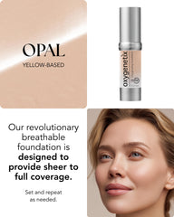 Oxygenetix Oxygenating Foundation Opal ofrece cobertura ajustable con acabado natural.