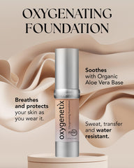 Fundación Oxygenetix Oxygenante Taupe, textura suave para un acabado natural.