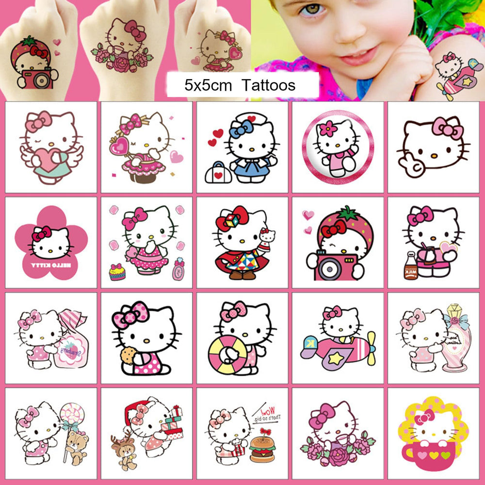 Tatuaje temporal OYZX Hello Kitty con aplicación rápida