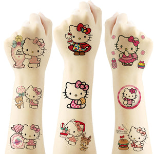 Tatuaje temporal OYZX Hello Kitty con diseños divertidos para la piel