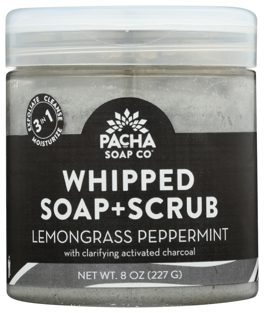 Pacha Soap Co exfoliante cremoso en tarro, exfoliación suave para piel