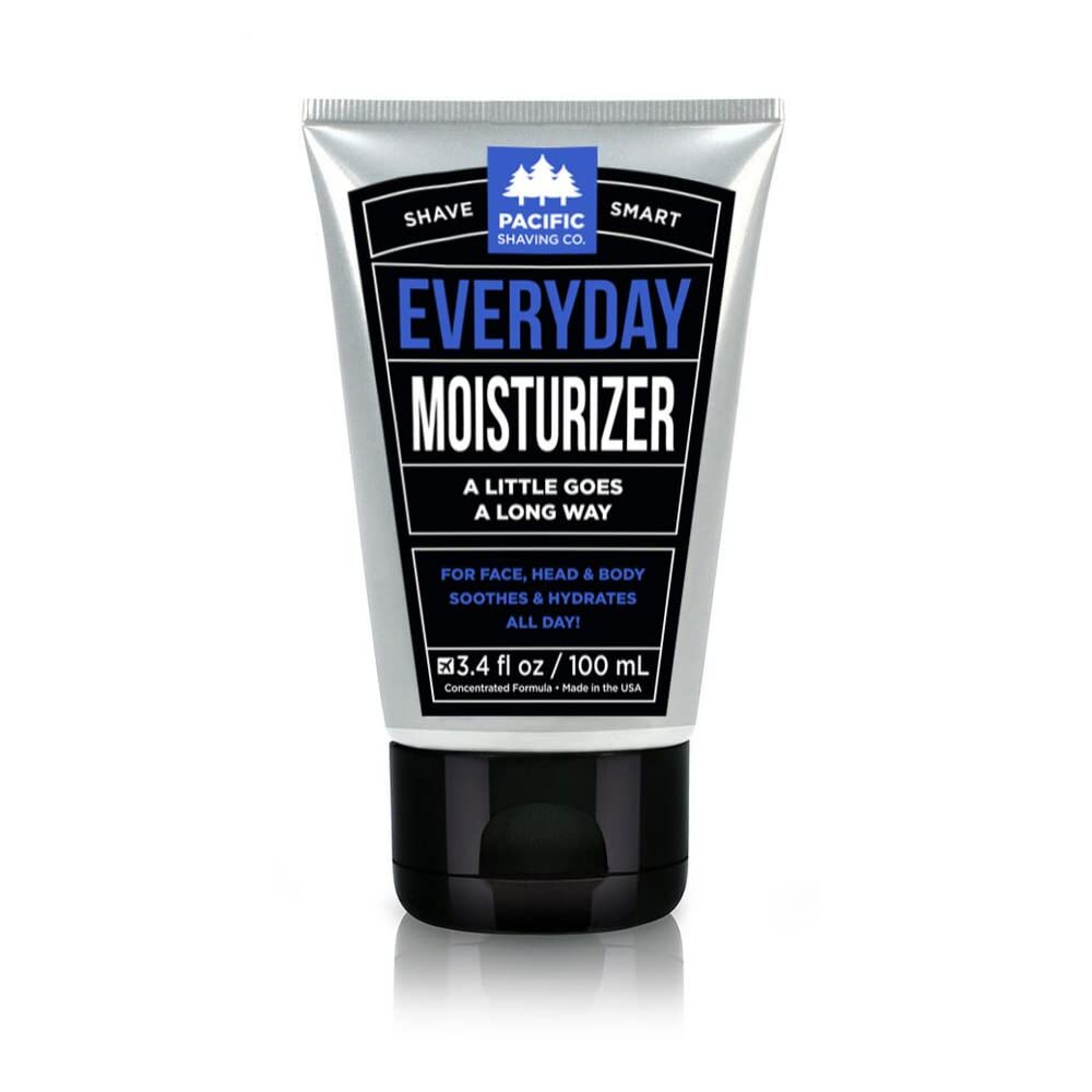 Pacific Shaving Company Everyday Moisturizer, frasco de 100 ml, hidrata tras el afeitado.