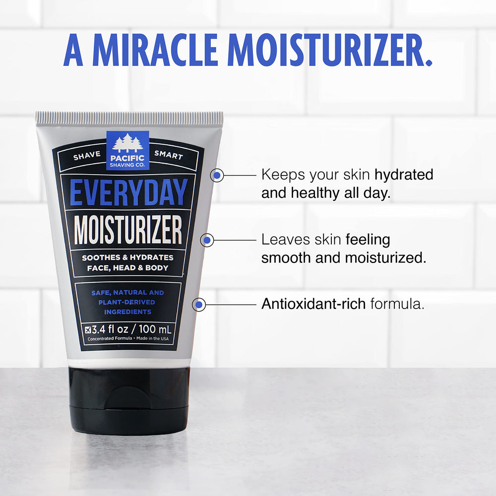 Textura cremosa de Everyday Moisturizer para hidratación suave de la piel.
