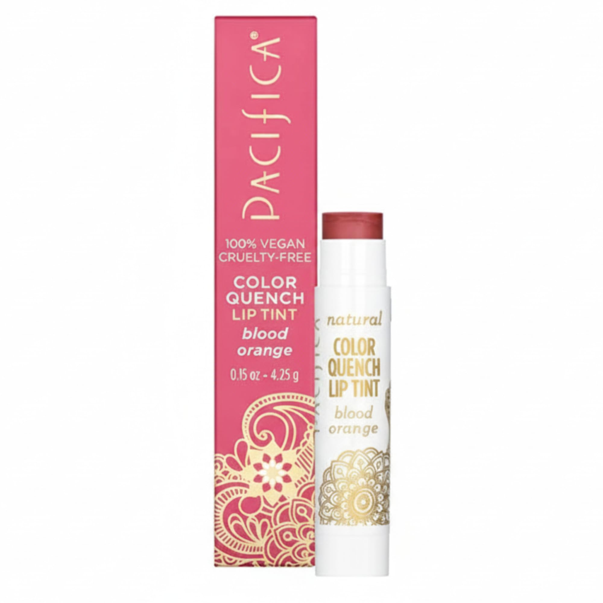 Pacifica bálsamo labial naranjasanguina en tubo ofrece color natural y hidratación suave