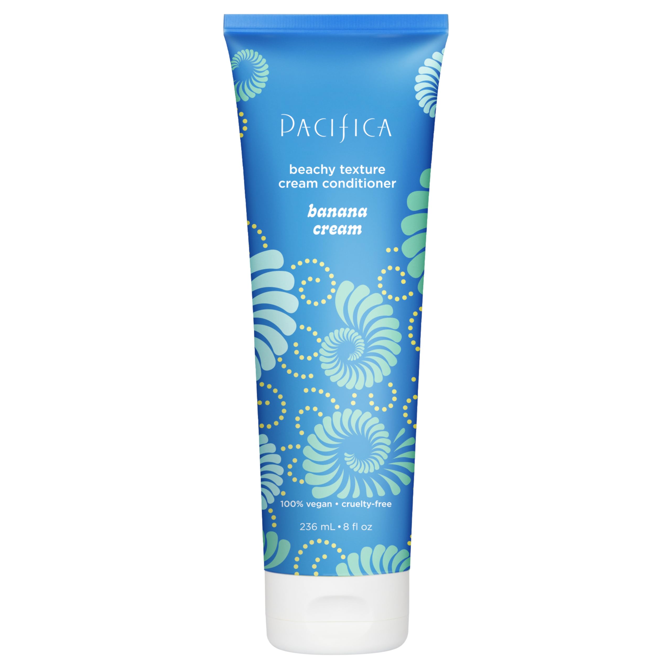 Pacifica botella de acondicionador con crema de plátano y textura suave para uso diario