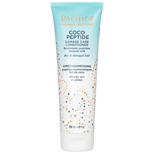 Pacifica Coco Peptide, botella frontal, reparación suave de puntas abiertas