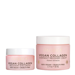 Pacifica Colágeno Vegano Nocturna: crema facial en bote que hidrata profundamente.