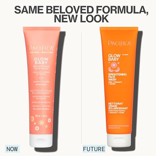 Pacfica Glow Baby espuma facial que limpia poros sin resecar.