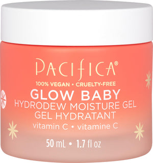 Pacifica Glow Baby Hydrodew Gel muestra brillo natural para un aspecto fresco