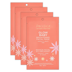 Pacifica Glow Baby mascarilla vitamina C con brillo inmediato para piel iluminada