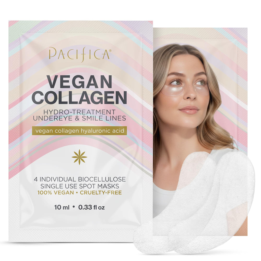 Pacifica parches ojos biocelulosos para hidratación instantánea.