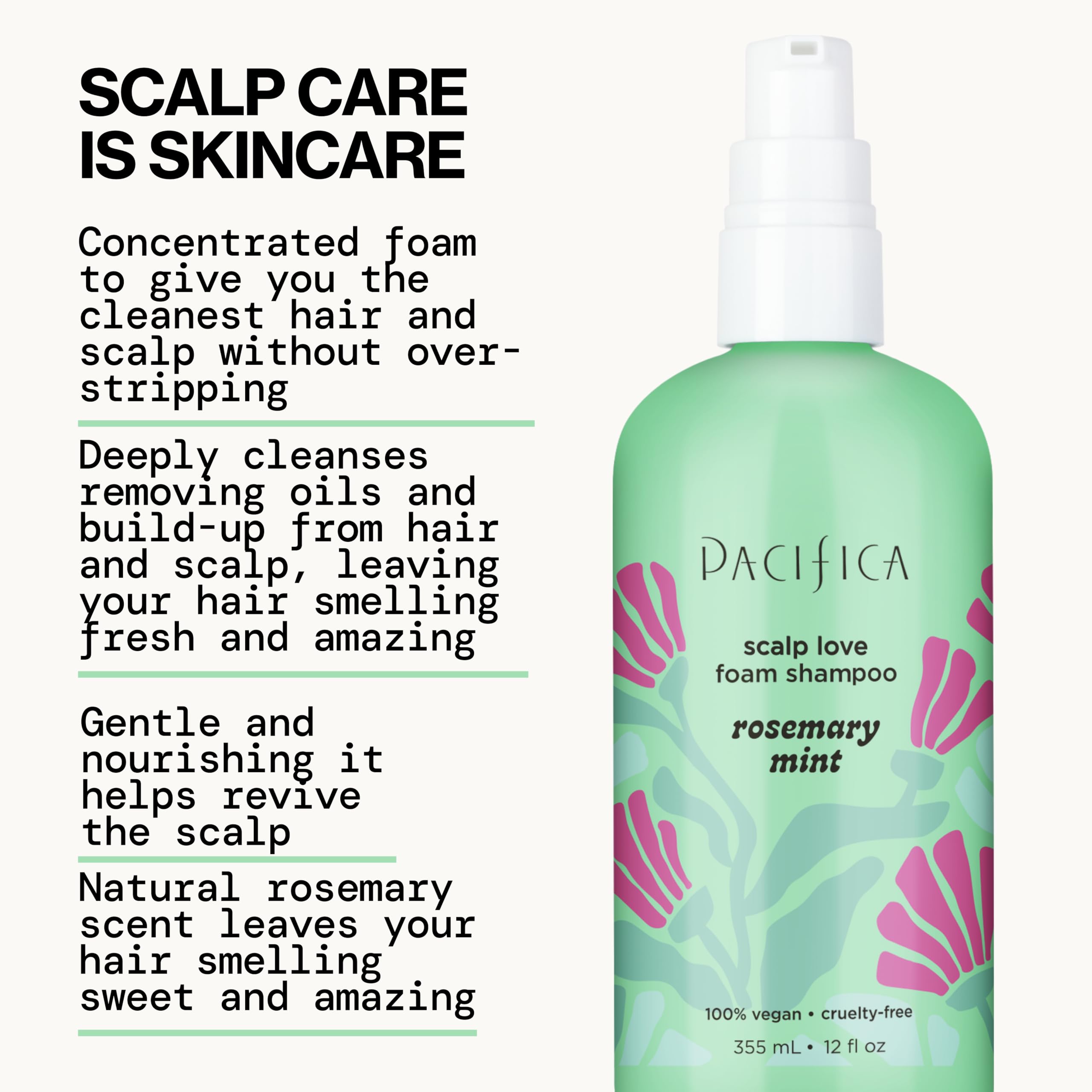 Pacifica Rosemary Mint Detox: aceite de árbol de té para mantener el cuero cabelludo equilibrado