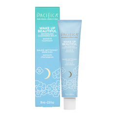 Pacifica Wake Up Beautiful balsamo desmaquillante 2 en 1 para piel seca, limpia sin enjuague.