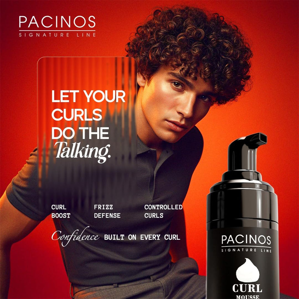Pacinos Signature Line Mousse ondas definidas con movimiento natural y sin rigidez.