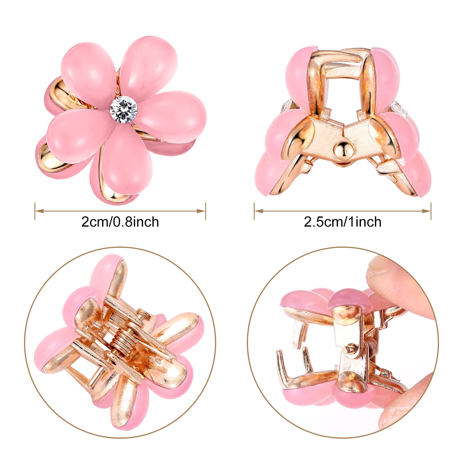 Broches mini de Paderison, tamaño compacto para todo tipo de cabello