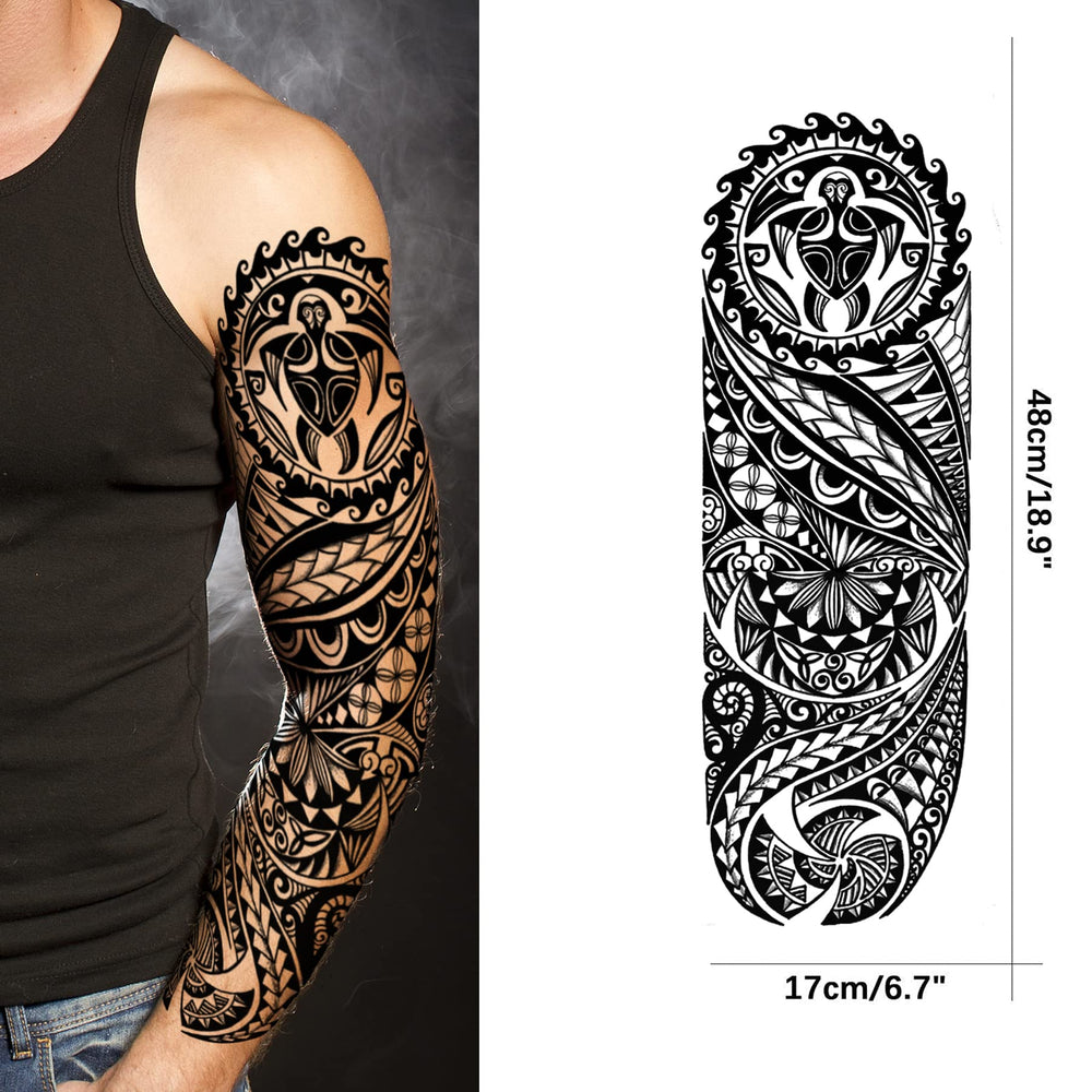 PADOUN tattoo tribal temporal dibujo negro realista para un estilo llamativo.