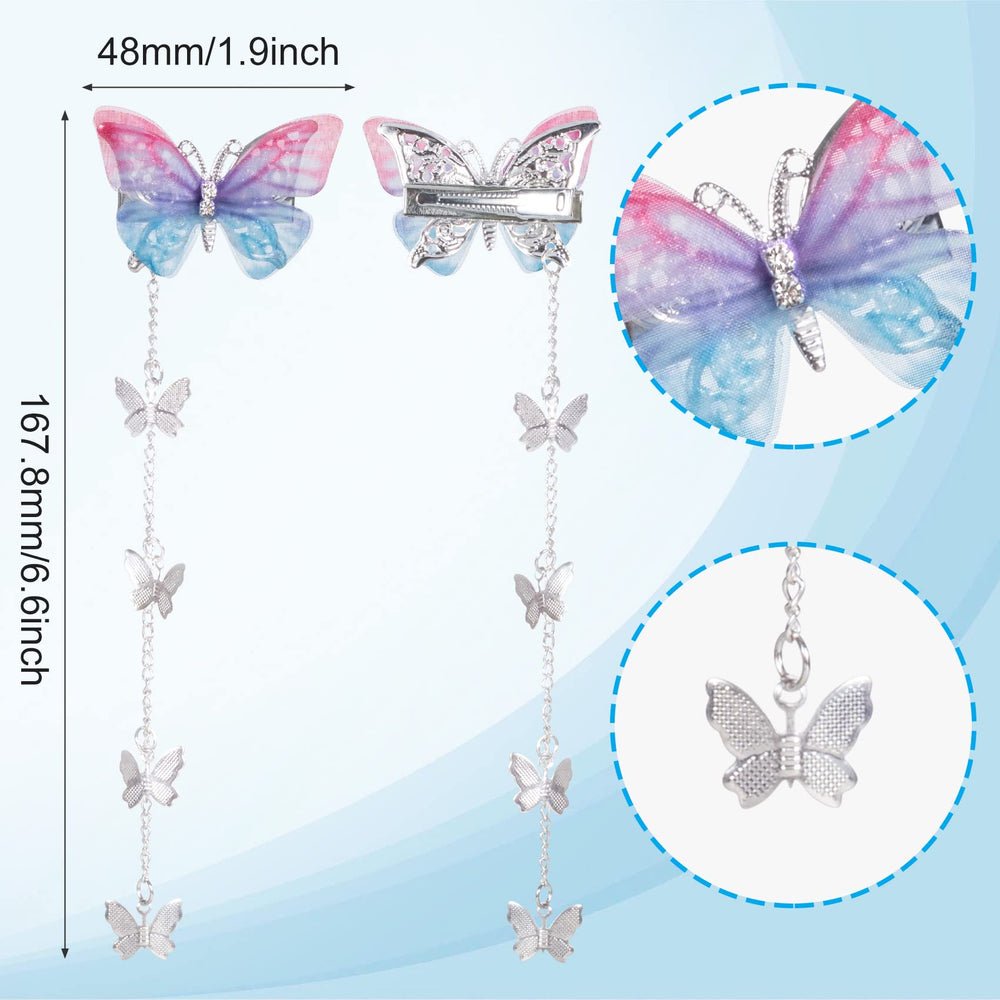 Pinza PAGOW mariposa morada para bodas y fiestas