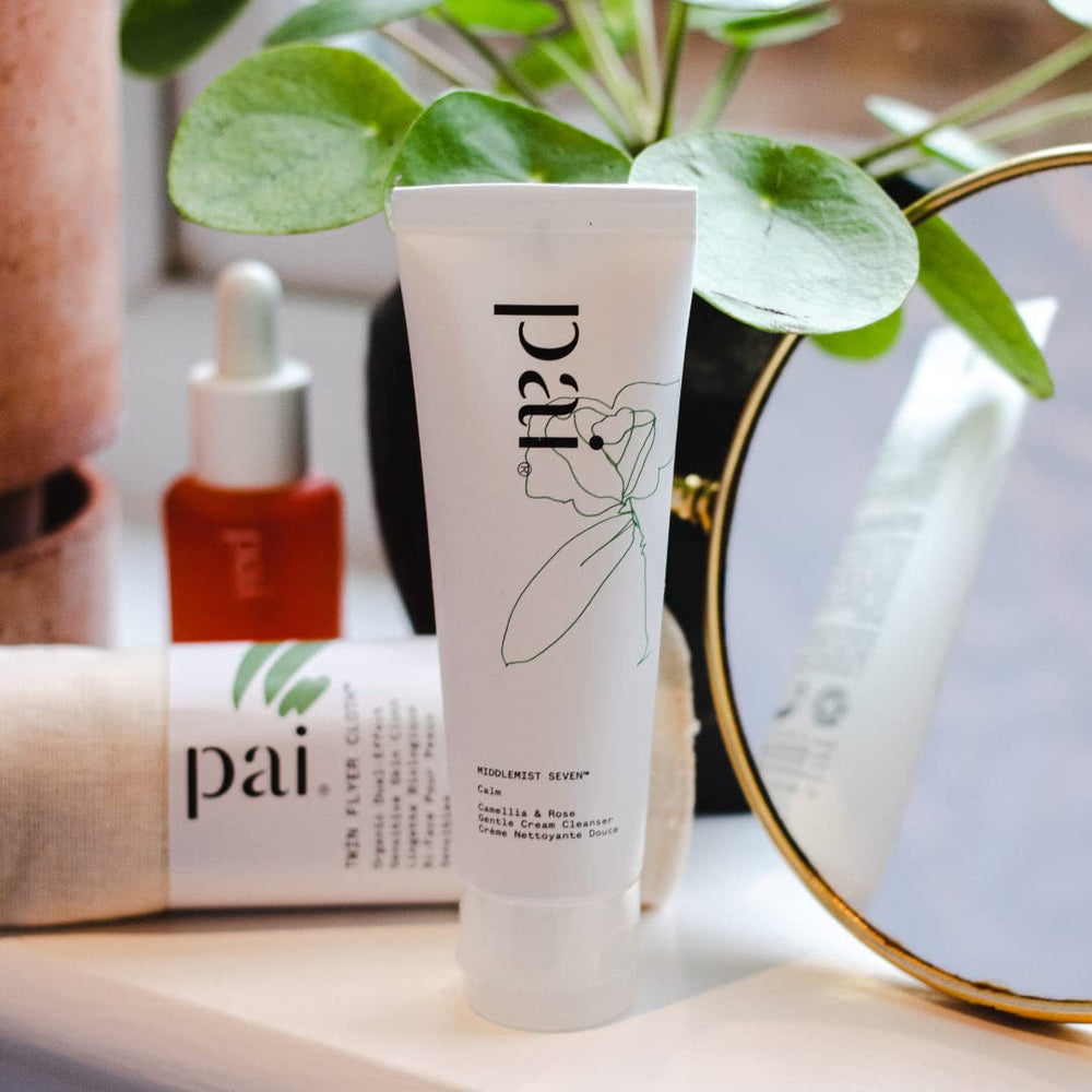 Pai Skincare Twin Flyer reutilizable y lavable para reducir desechos.