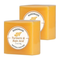 PALFICAB Jabon Curcuma Acido Kojico - espuma cremosa para rostro y cuerpo; ayuda a iluminar manchas