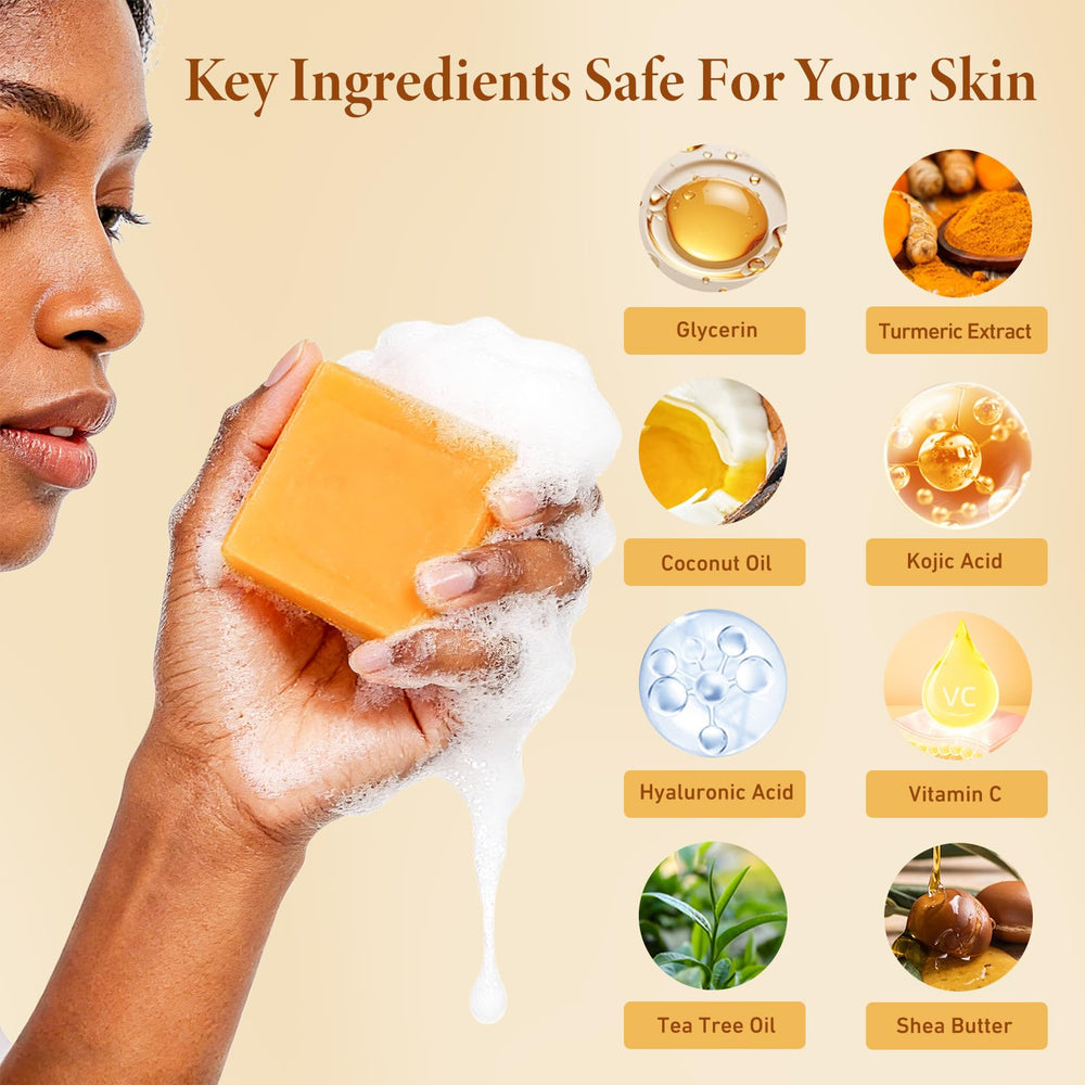 PALFICAB Jabon Curcuma Acido Kojico - exfoliacion suave para renovar la piel