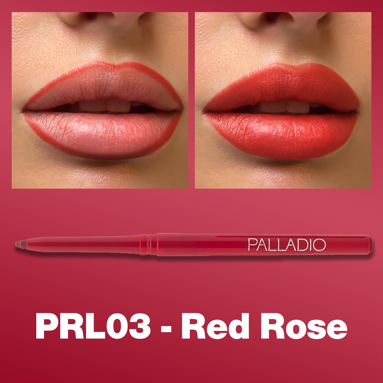 Palladio delineador labial, pigmentación intensa y cremosa para definición suave