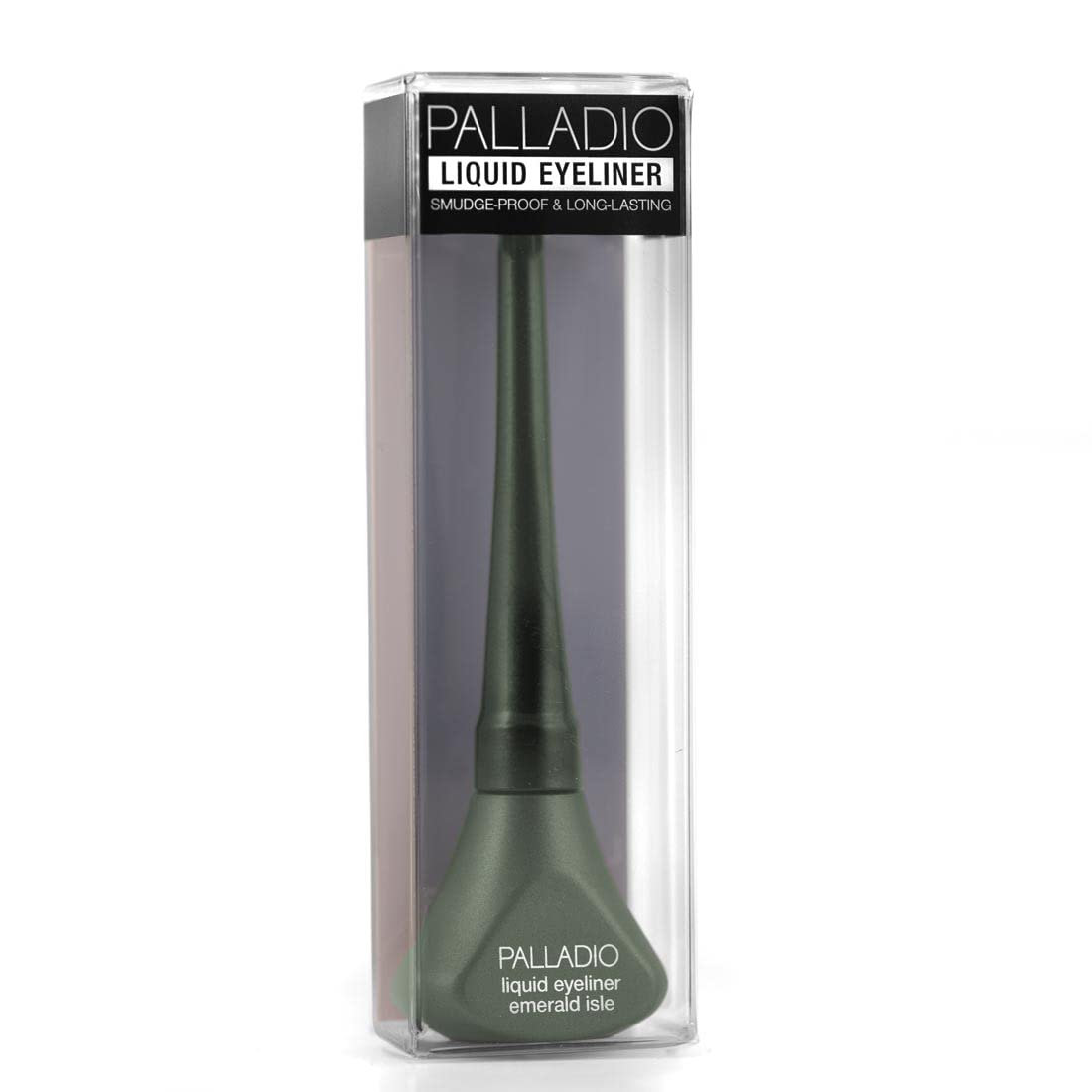Delineador líquido Palladio Emerald Isle de larga duración y acabado opulento.
