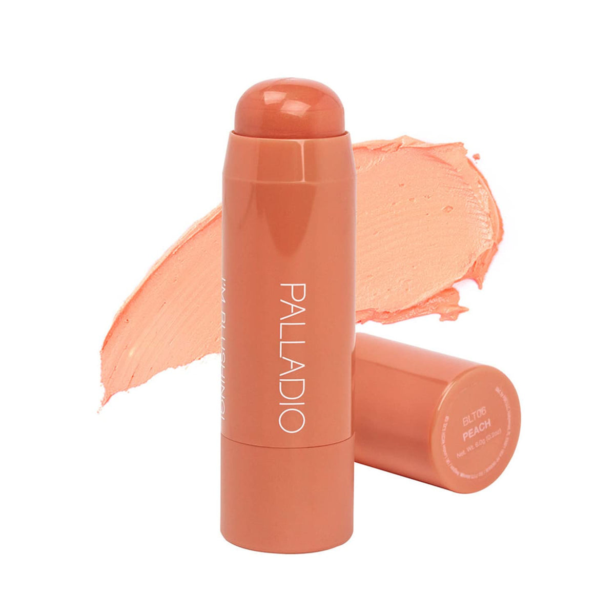 Palladio I'm Blushing 2-en-1: tintado suave para mejillas y labios con acabado natural.